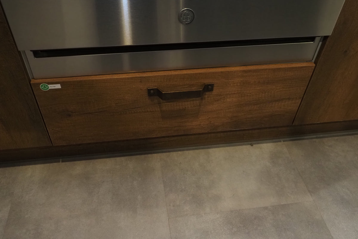 Wren Elements Oxidized Bronze and Saddle Oak Matte Kitchen