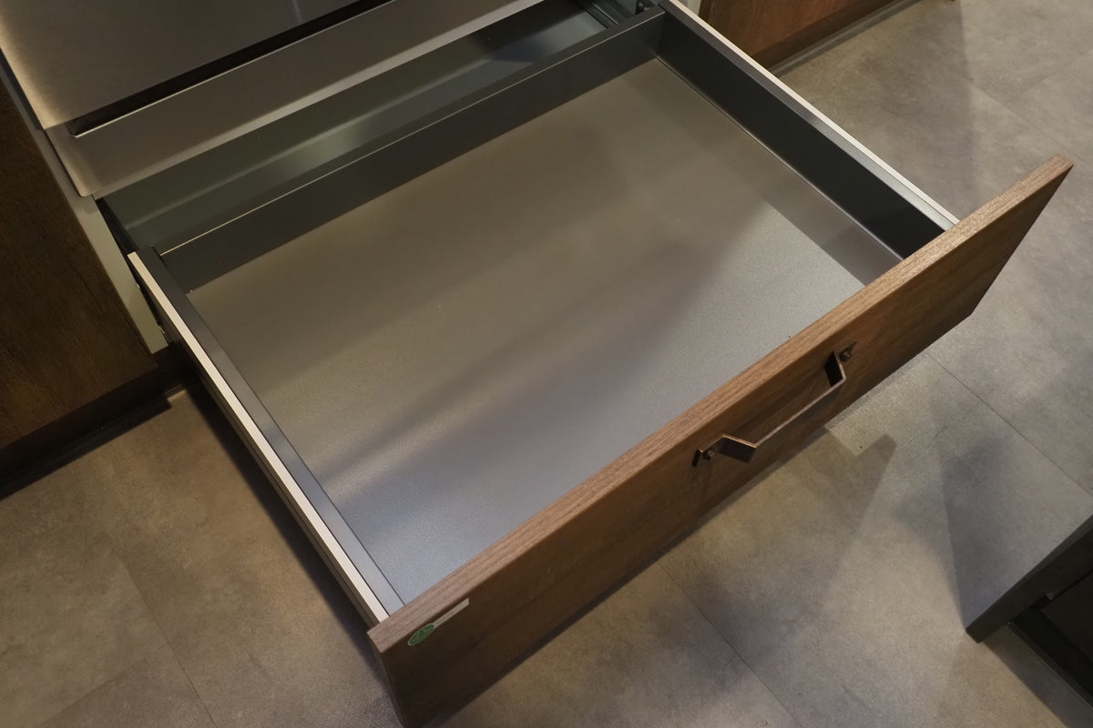 Wren Elements Oxidized Bronze and Saddle Oak Matte Kitchen