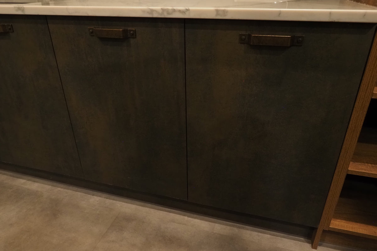 Wren Elements Oxidized Bronze and Saddle Oak Matte Kitchen