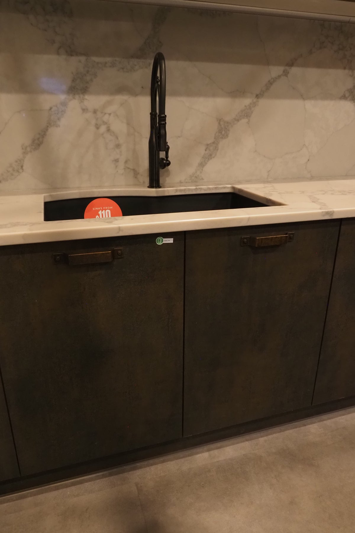 Wren Elements Oxidized Bronze and Saddle Oak Matte Kitchen