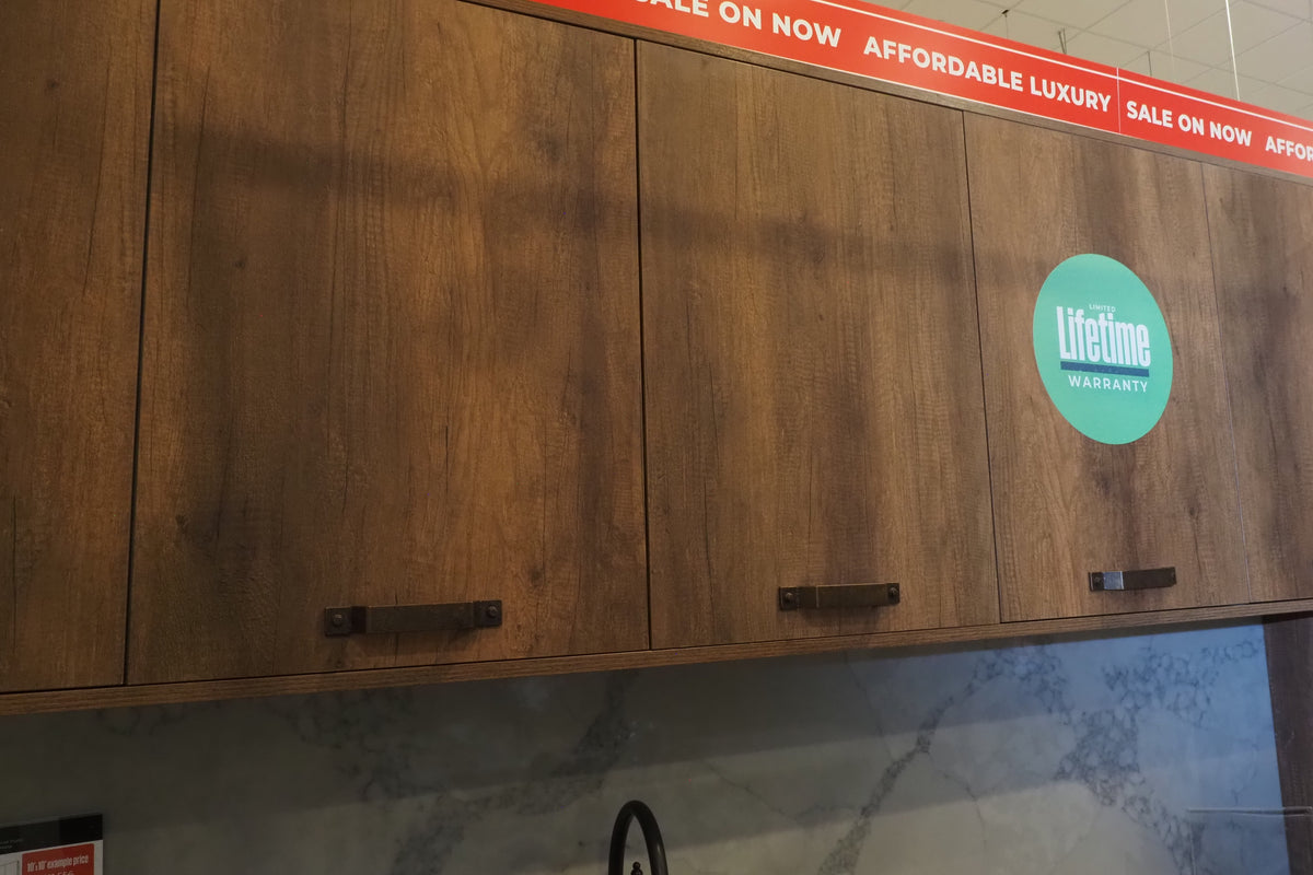 Wren Elements Oxidized Bronze and Saddle Oak Matte Kitchen