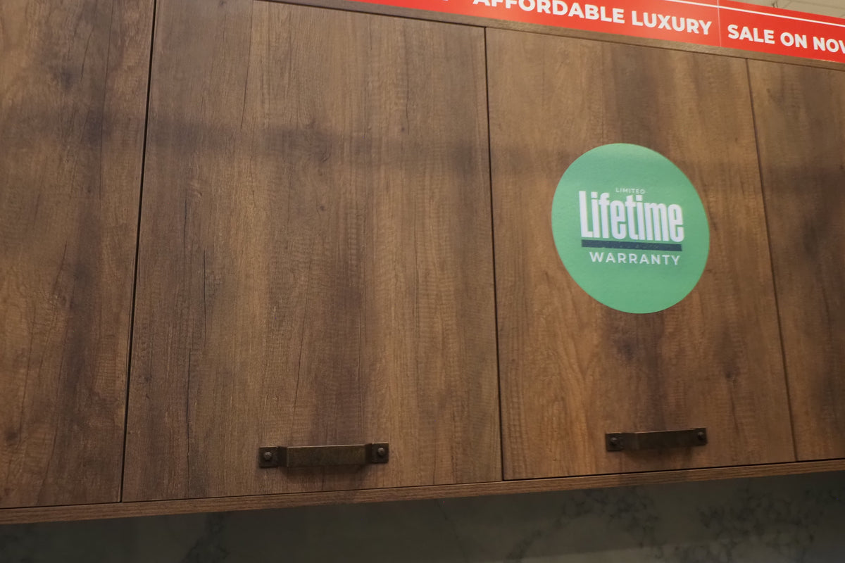 Wren Elements Oxidized Bronze and Saddle Oak Matte Kitchen