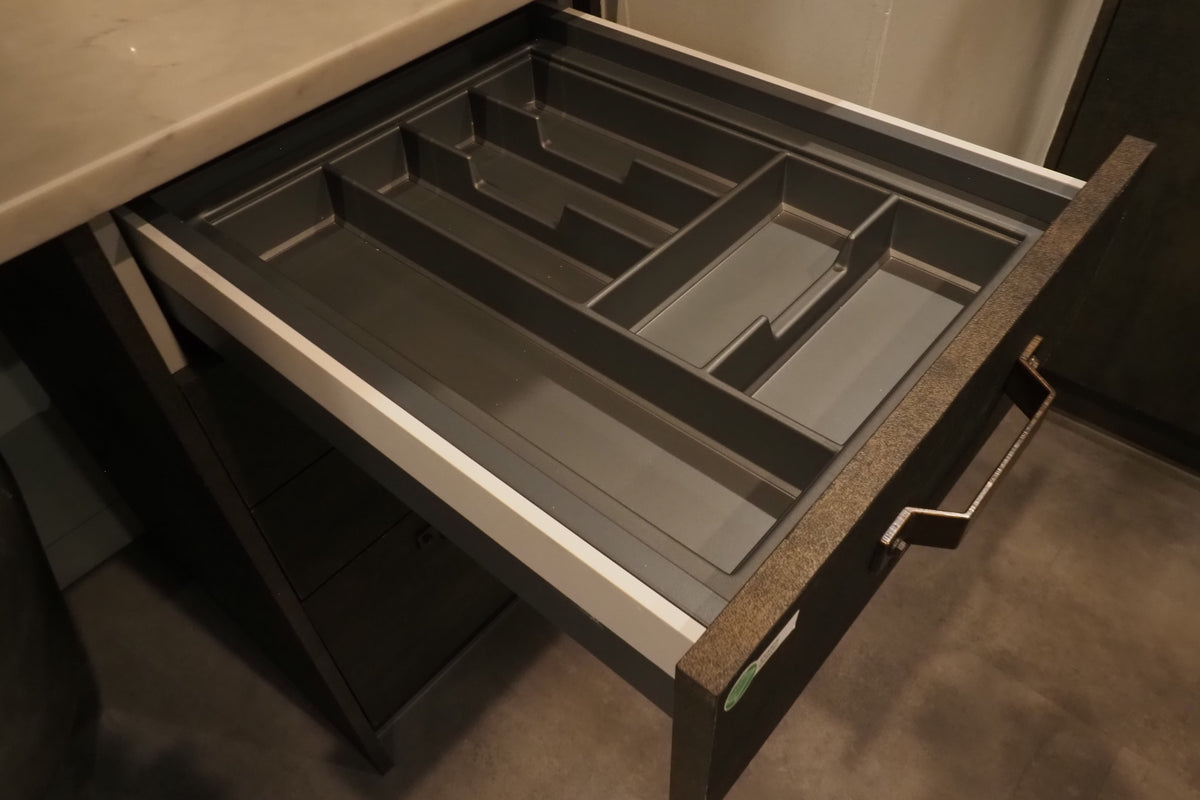Wren Elements Oxidized Bronze and Saddle Oak Matte Kitchen
