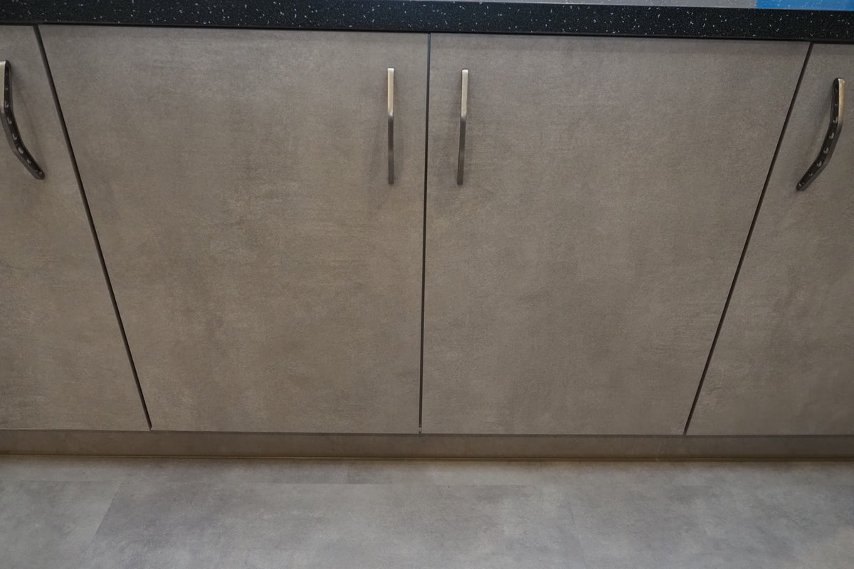 Wren Elements Concrete Grey Modern Kitchen with JennAir Appliances