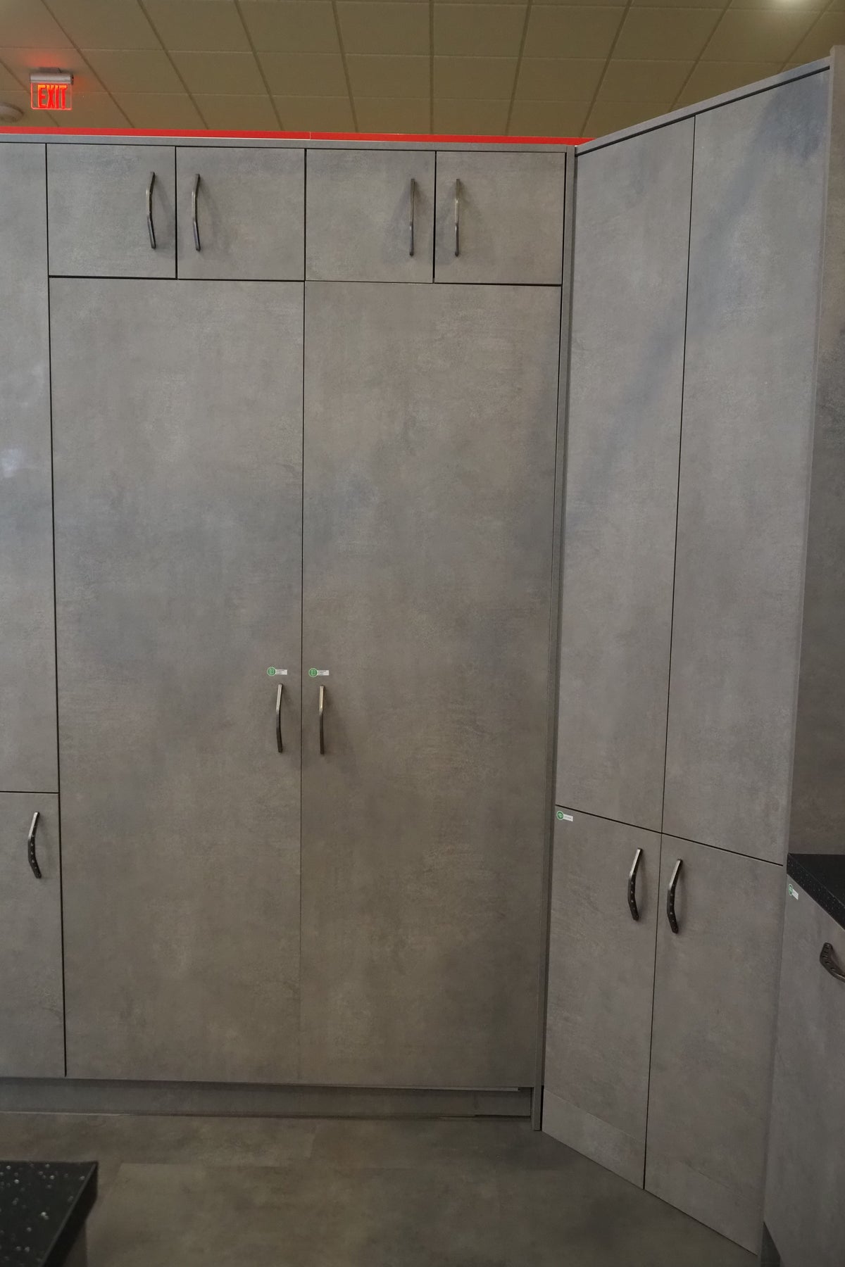 Wren Elements Concrete Grey Modern Kitchen with JennAir Appliances