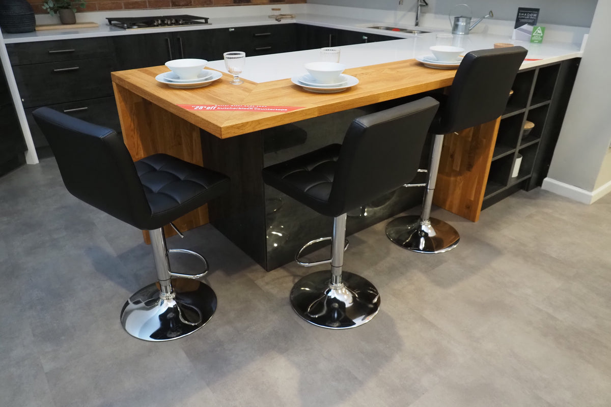 Wren Ultra & Elements Bianco and Metallic Slate Gloss Kitchen