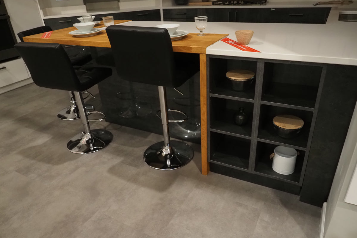 Wren Ultra & Elements Bianco and Metallic Slate Gloss Kitchen