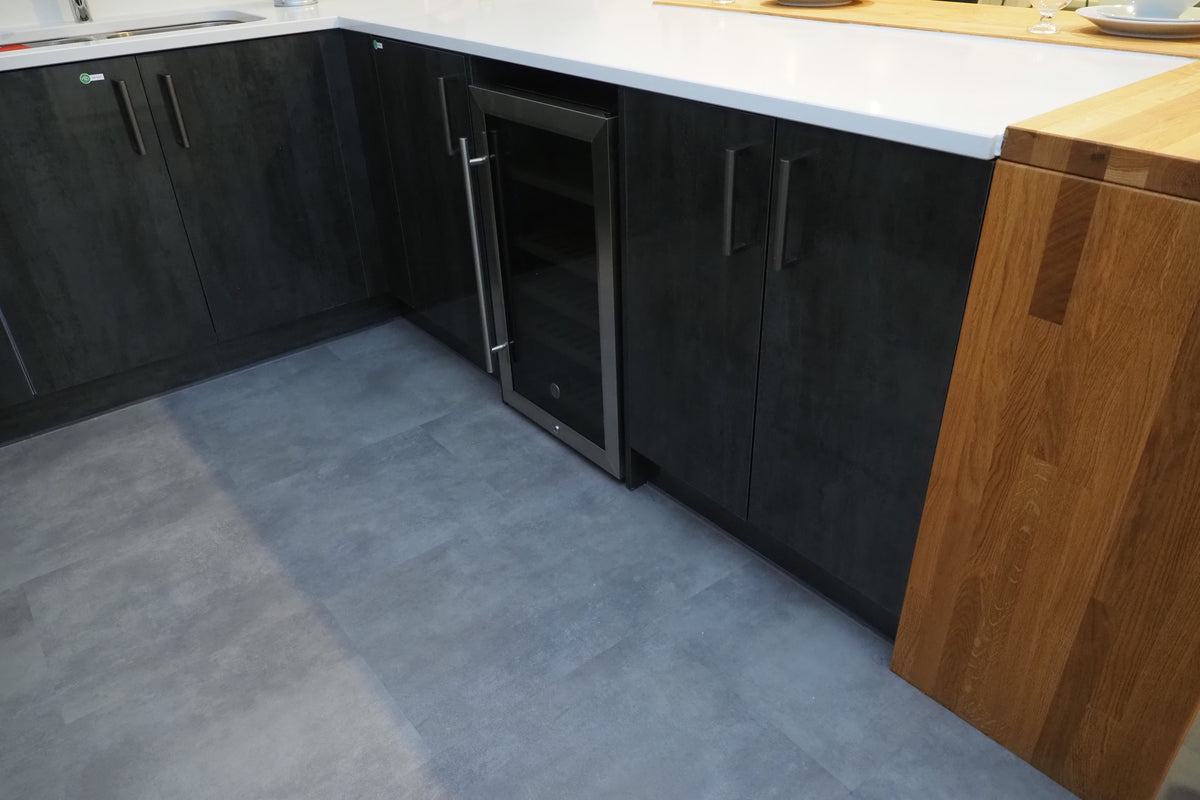 Wren Ultra & Elements Bianco and Metallic Slate Gloss Kitchen