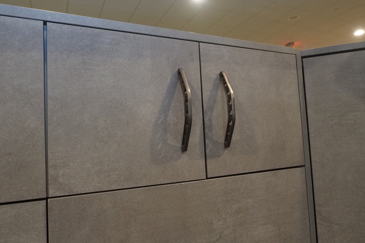 Wren Elements Concrete Grey Modern Kitchen with JennAir Appliances