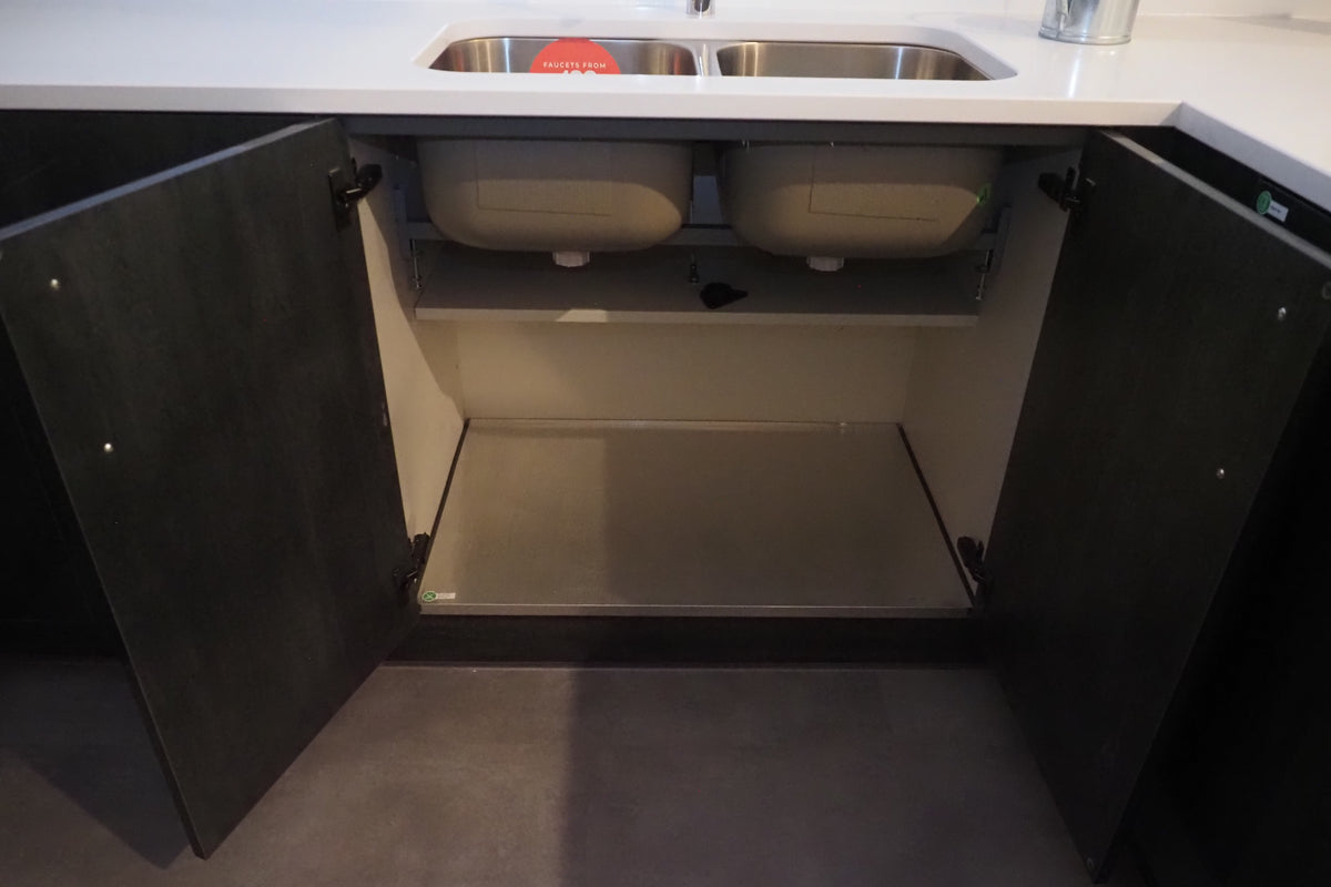 Wren Ultra & Elements Bianco and Metallic Slate Gloss Kitchen