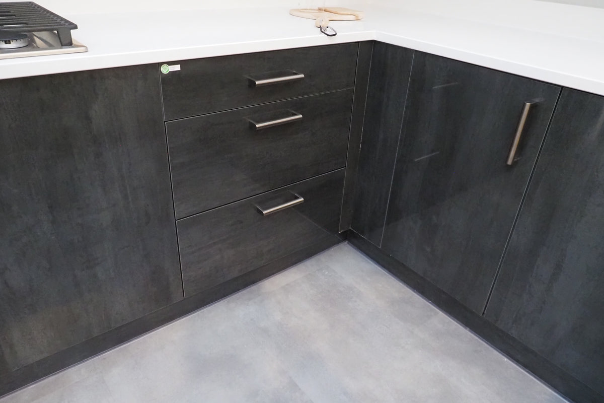 Wren Ultra & Elements Bianco and Metallic Slate Gloss Kitchen