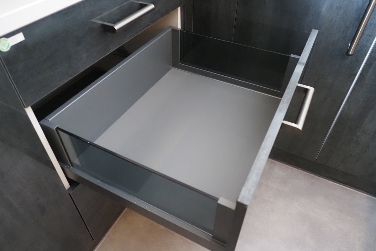 Wren Ultra & Elements Bianco and Metallic Slate Gloss Kitchen