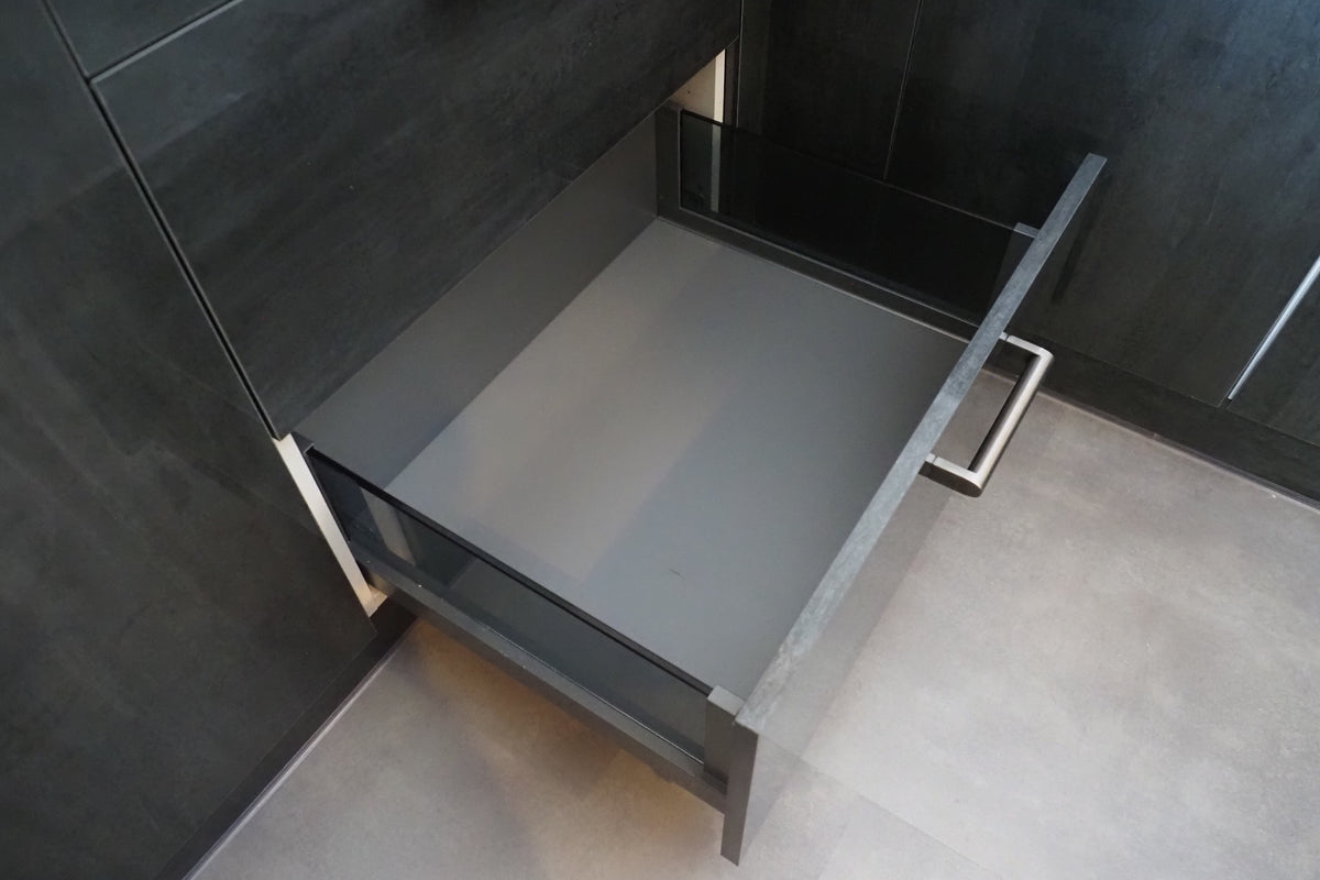 Wren Ultra & Elements Bianco and Metallic Slate Gloss Kitchen