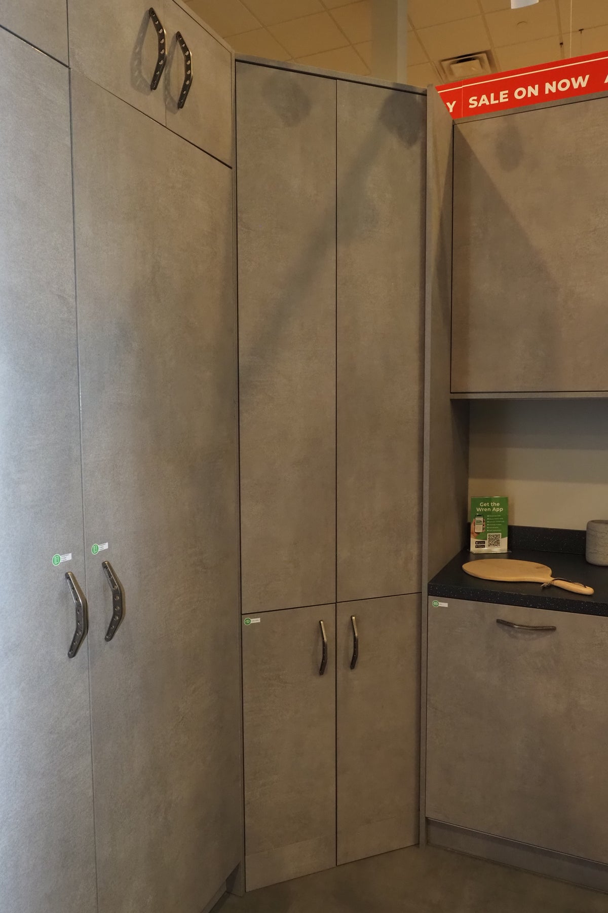 Wren Elements Concrete Grey Modern Kitchen with JennAir Appliances