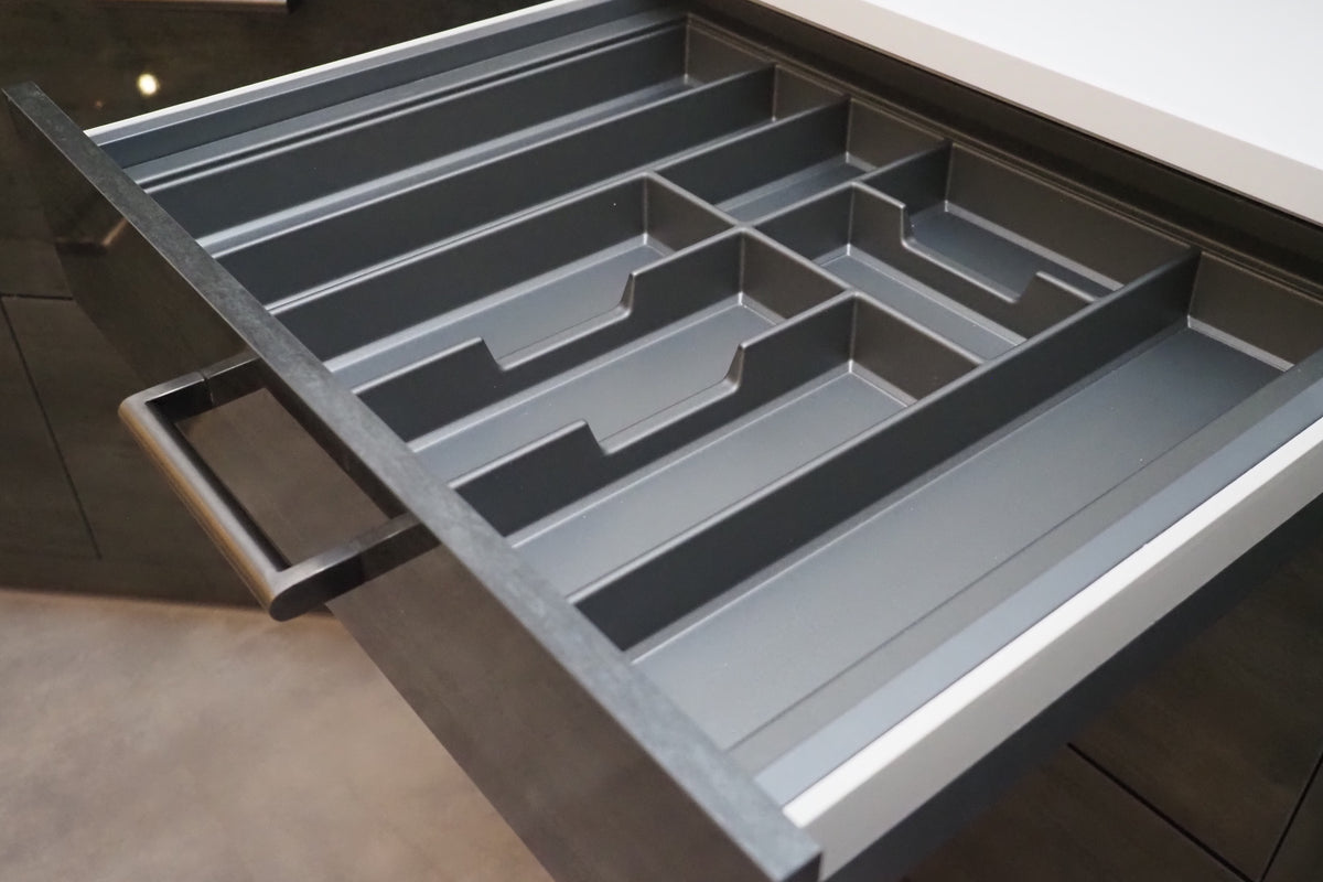 Wren Ultra & Elements Bianco and Metallic Slate Gloss Kitchen