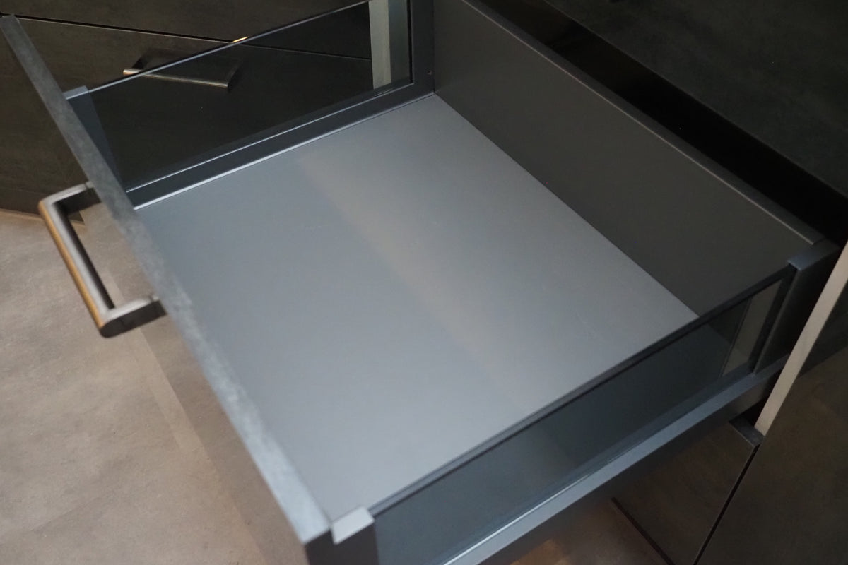 Wren Ultra & Elements Bianco and Metallic Slate Gloss Kitchen