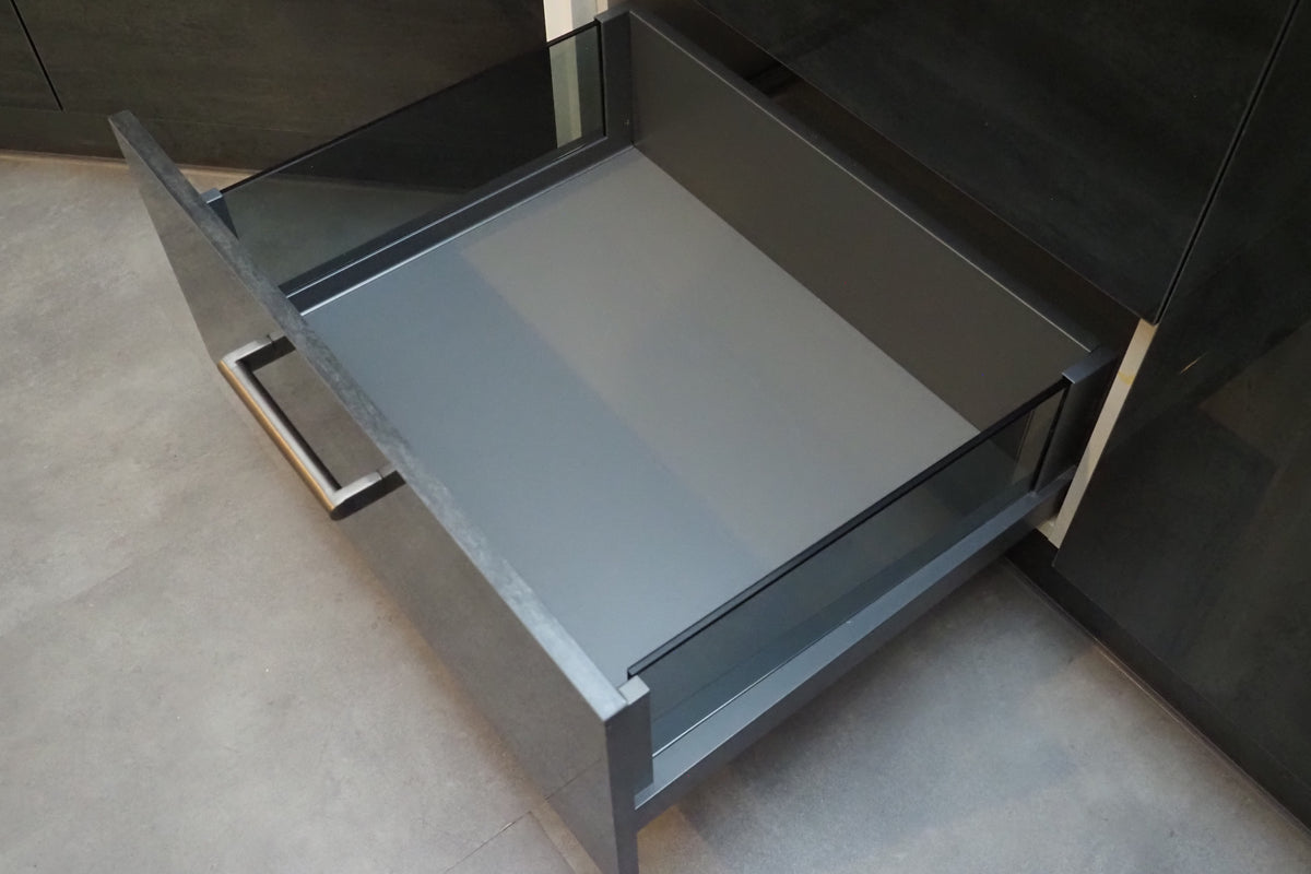 Wren Ultra & Elements Bianco and Metallic Slate Gloss Kitchen