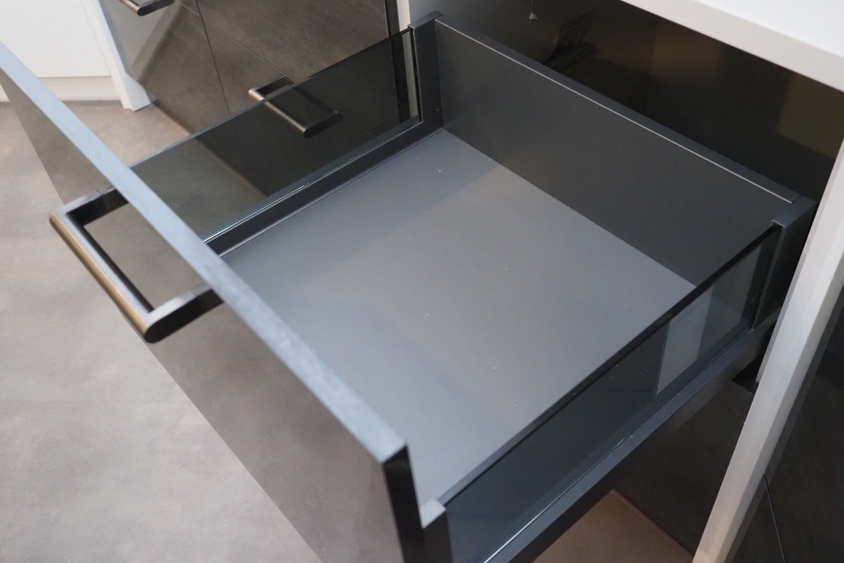 Wren Ultra & Elements Bianco and Metallic Slate Gloss Kitchen
