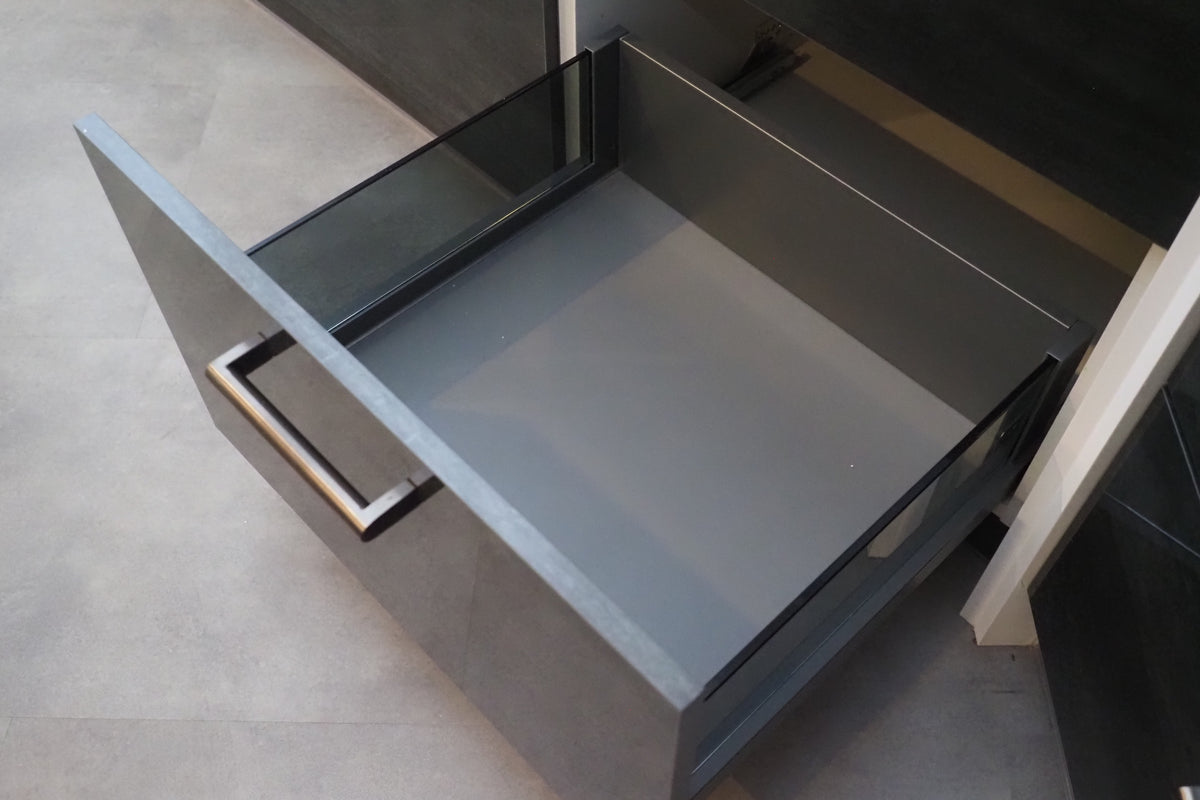 Wren Ultra & Elements Bianco and Metallic Slate Gloss Kitchen