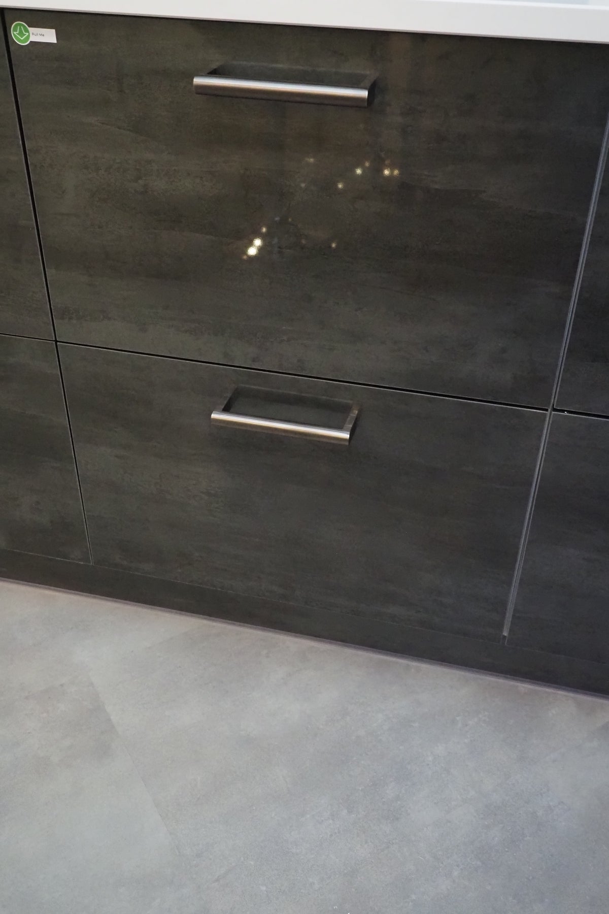 Wren Ultra & Elements Bianco and Metallic Slate Gloss Kitchen
