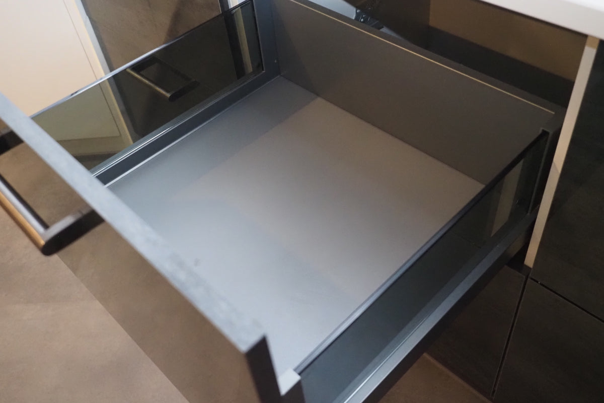 Wren Ultra & Elements Bianco and Metallic Slate Gloss Kitchen