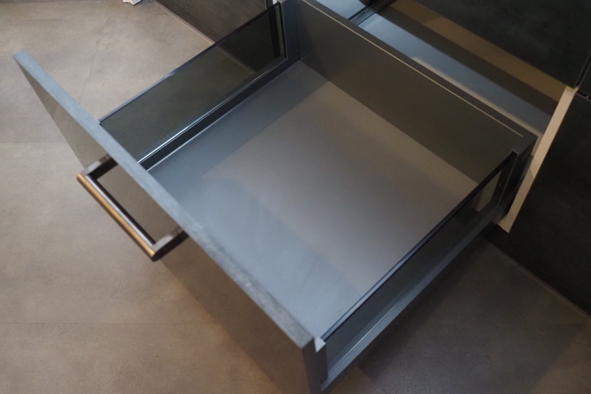 Wren Ultra & Elements Bianco and Metallic Slate Gloss Kitchen