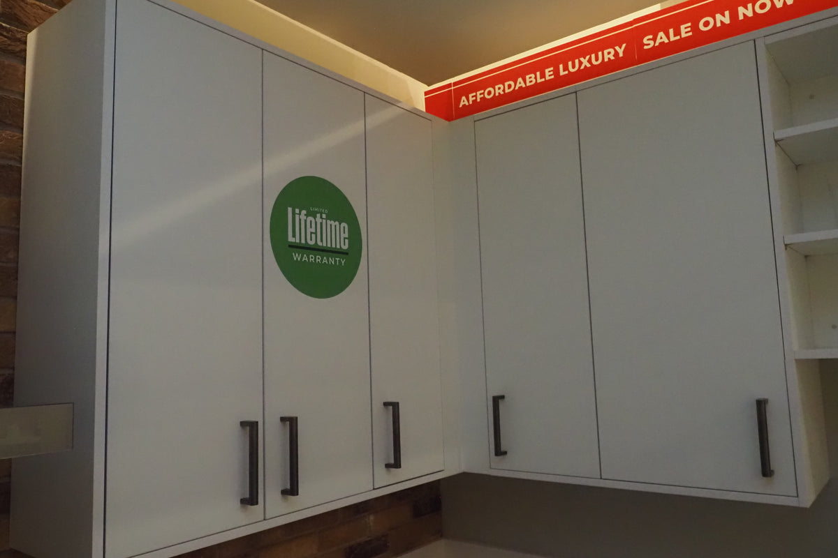 Wren Ultra & Elements Bianco and Metallic Slate Gloss Kitchen