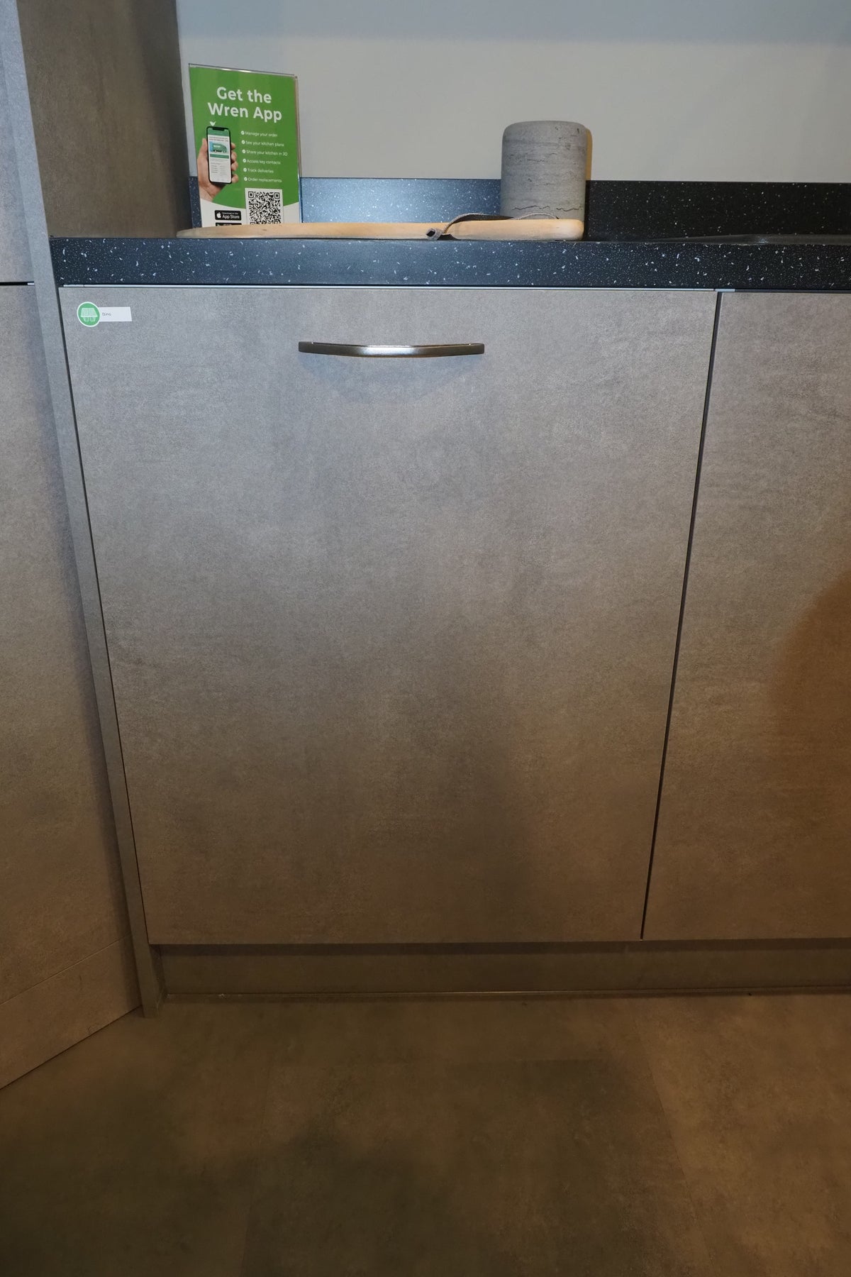 Wren Elements Concrete Grey Modern Kitchen with JennAir Appliances