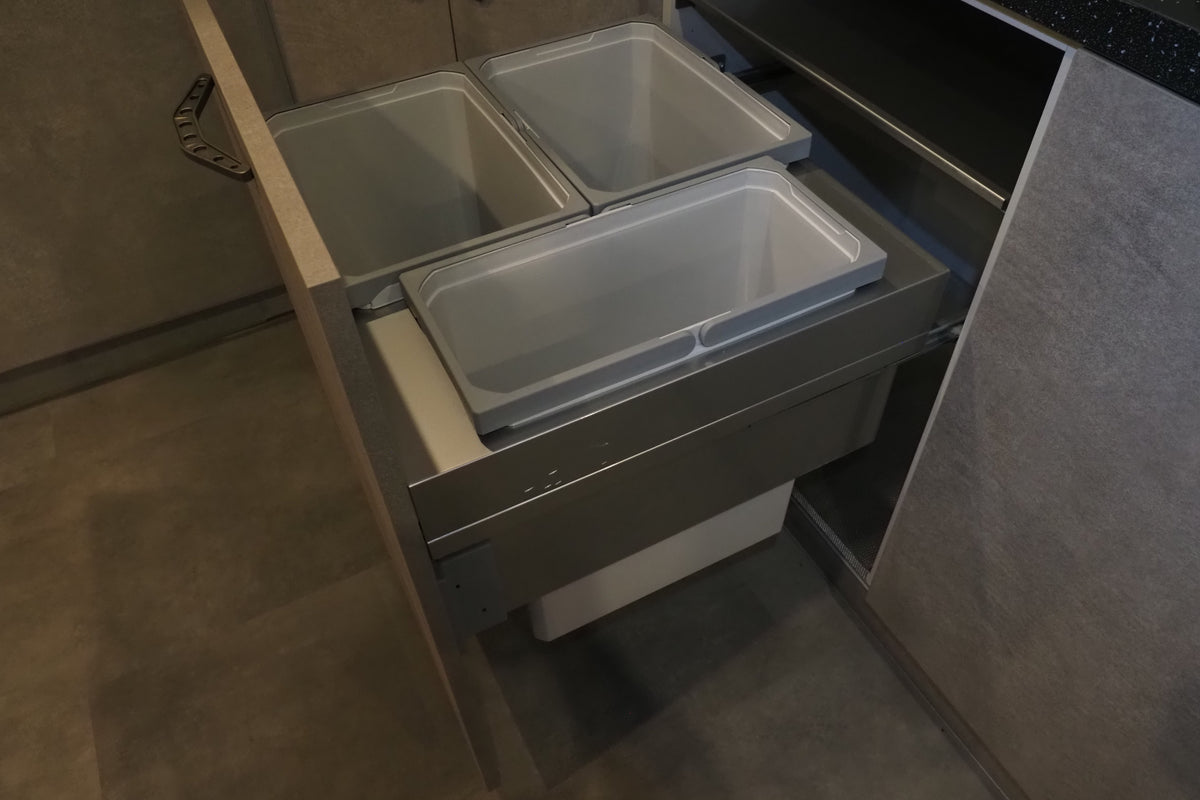 Wren Elements Concrete Grey Modern Kitchen with JennAir Appliances