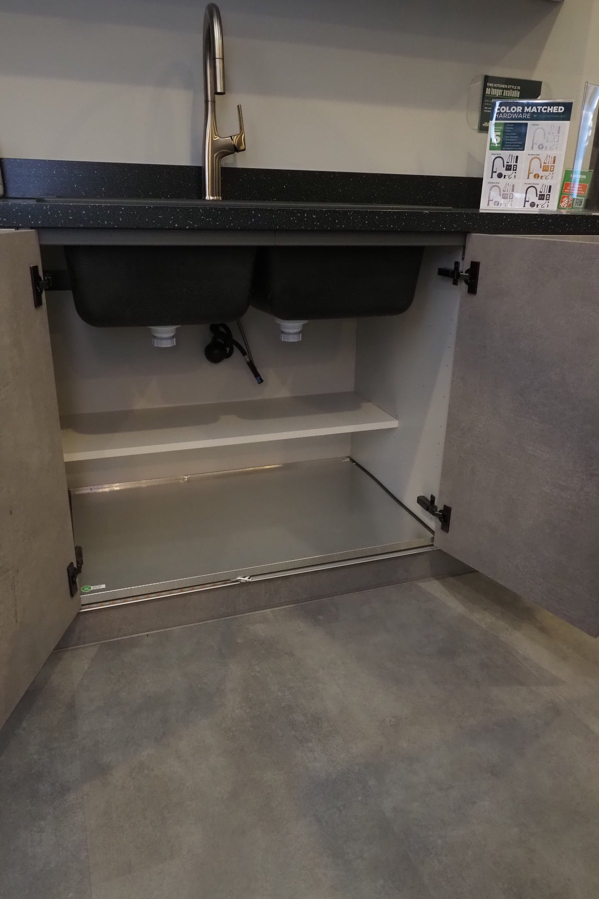 Wren Elements Concrete Grey Modern Kitchen with JennAir Appliances