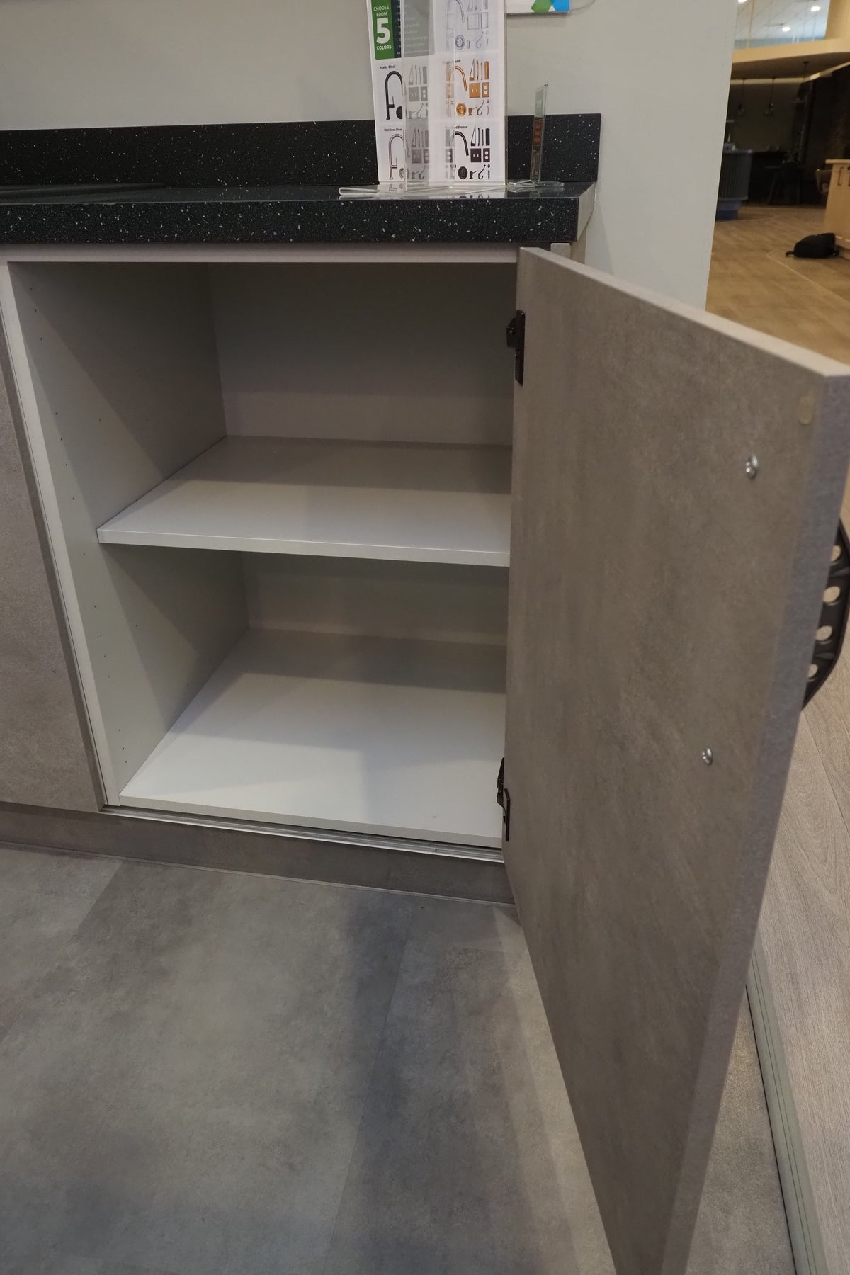 Wren Elements Concrete Grey Modern Kitchen with JennAir Appliances