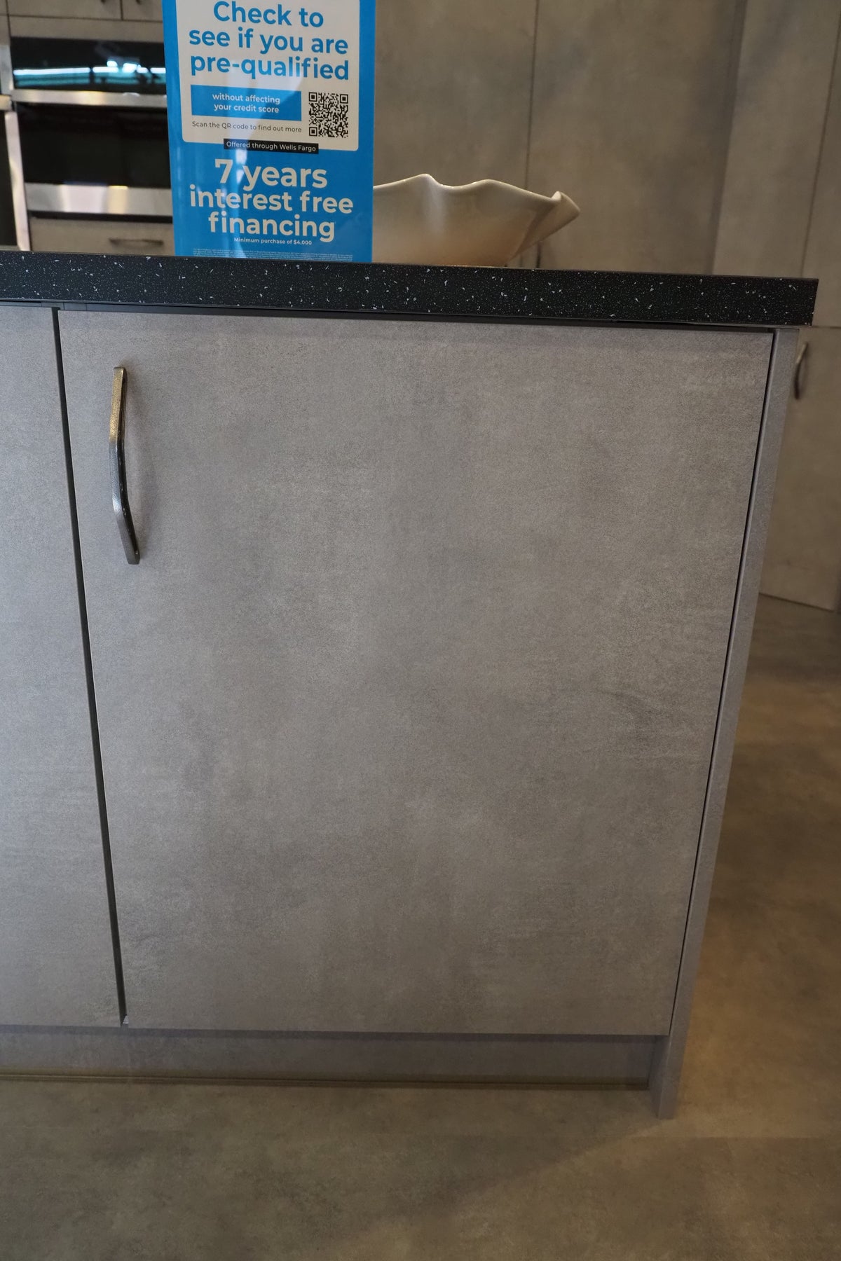 Wren Elements Concrete Grey Modern Kitchen with JennAir Appliances