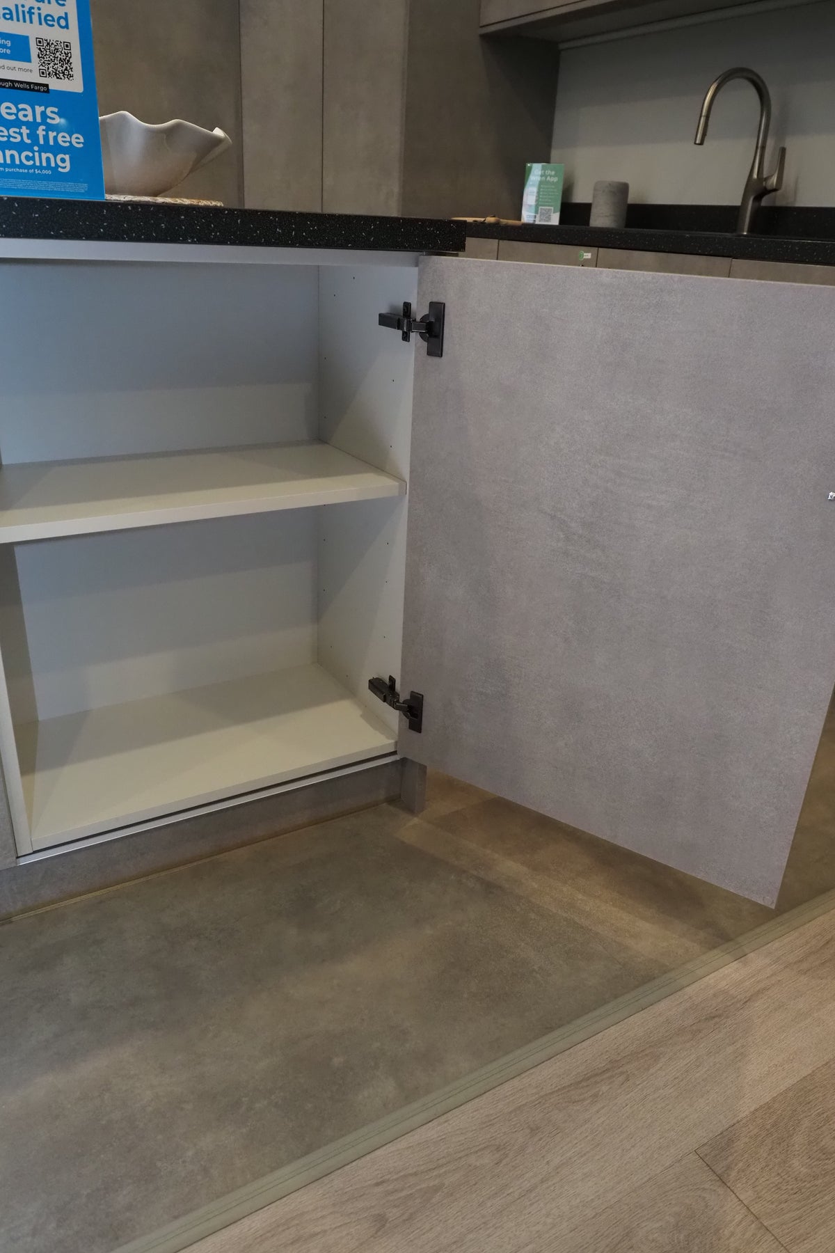 Wren Elements Concrete Grey Modern Kitchen with JennAir Appliances