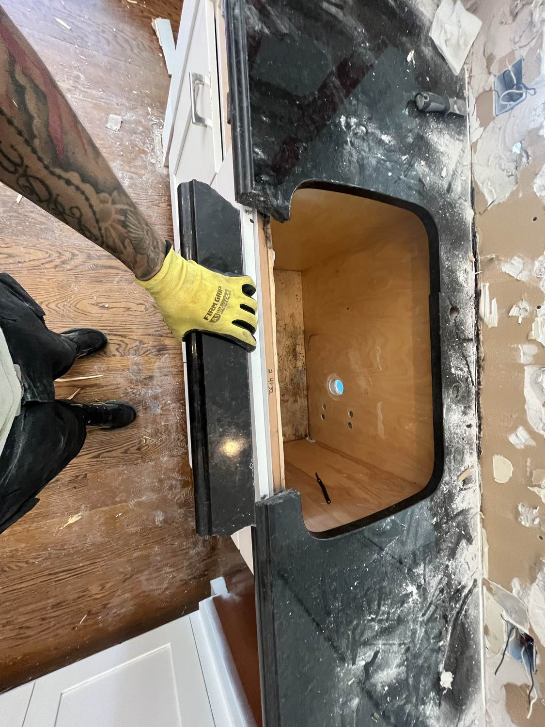 Rutt Transitional White Kitchen with Island, Wet Bar, Granite Countertops & Appliances