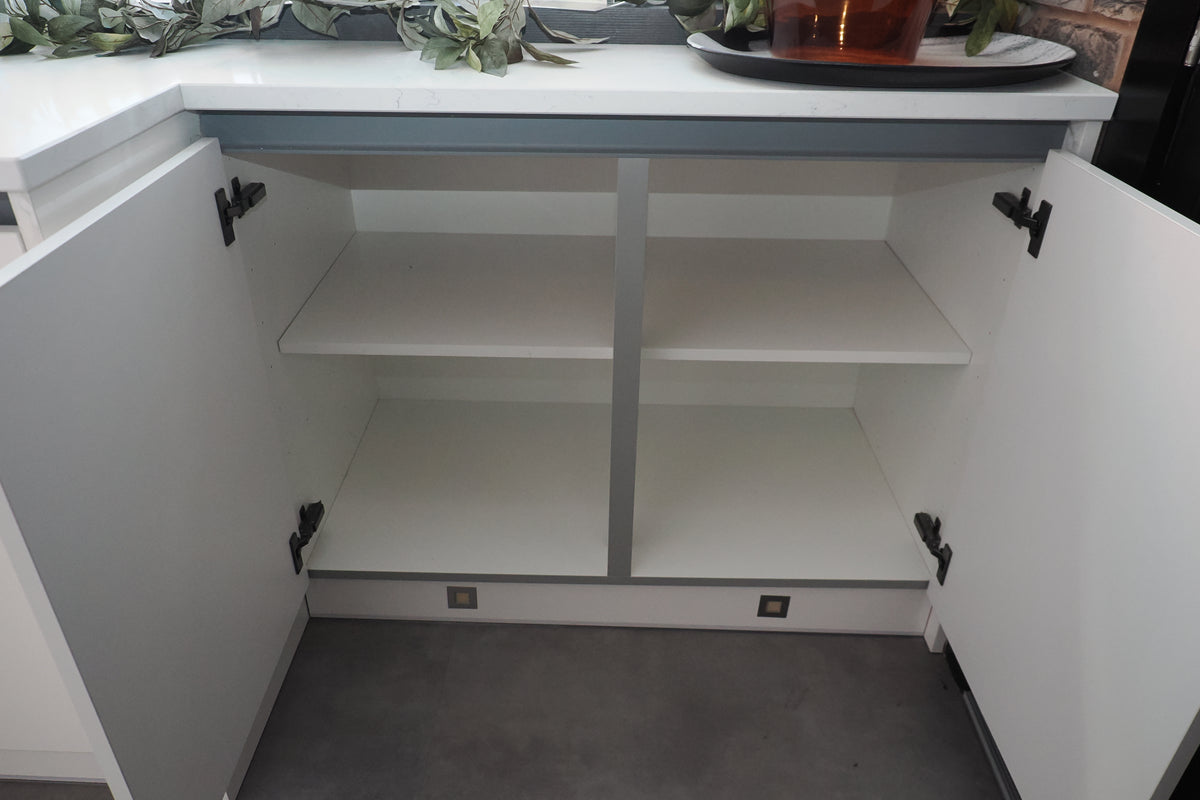 Wren Milano High Gloss White Kitchen with Island
