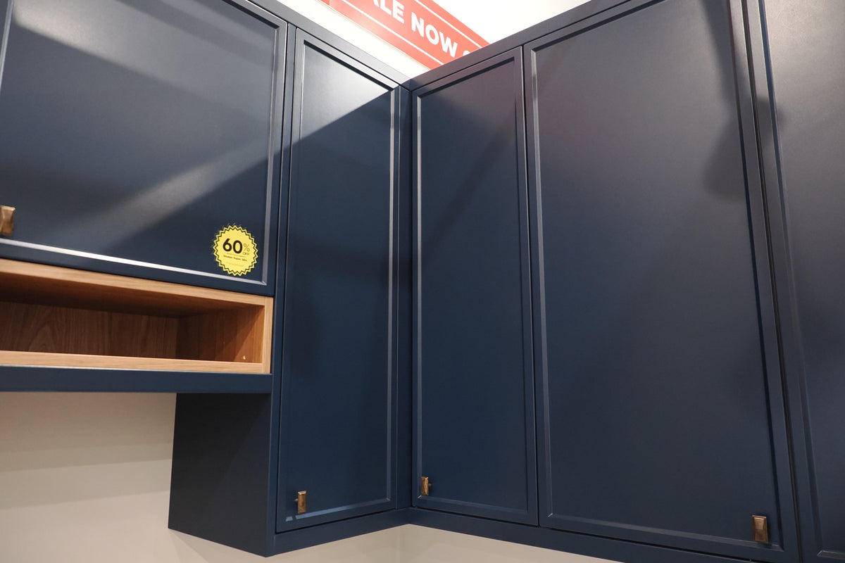Wren Shaker Navy Blue Kitchen Corner