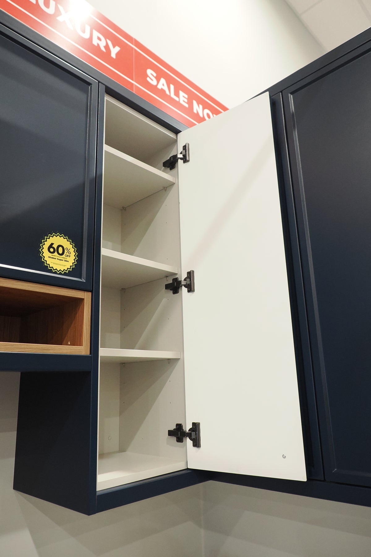 Wren Shaker Navy Blue Kitchen Corner