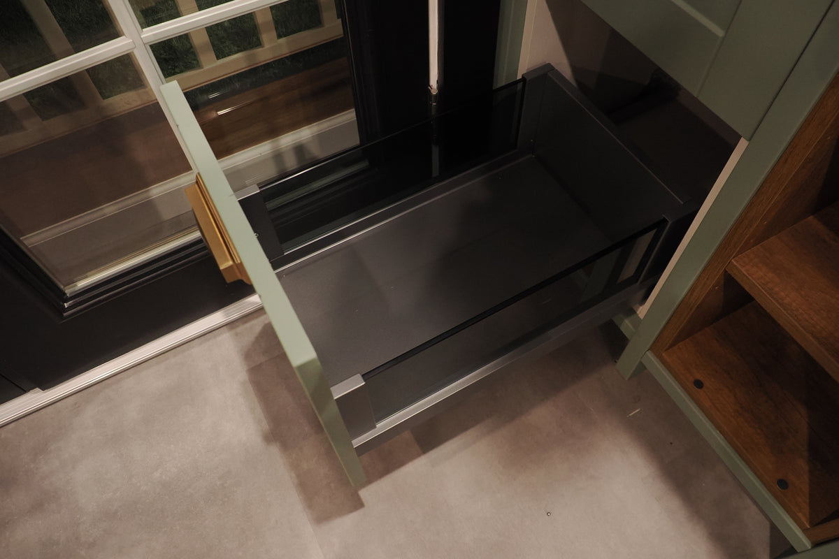 Wren Shaker Sage Green Matte Kitchen with Island