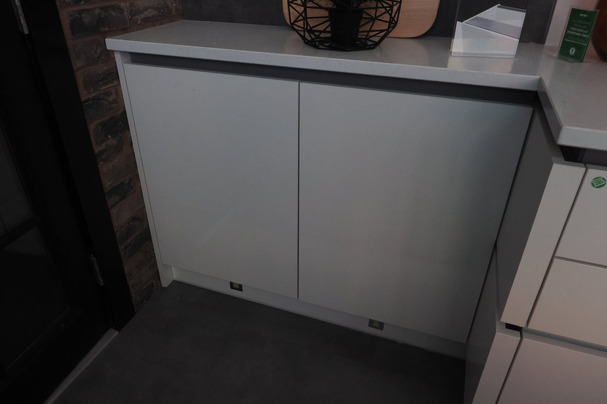 Wren Milano High Gloss White Kitchen with Island