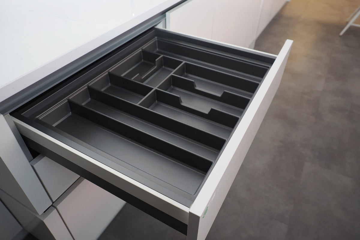 Wren Milano High Gloss White Kitchen with Island