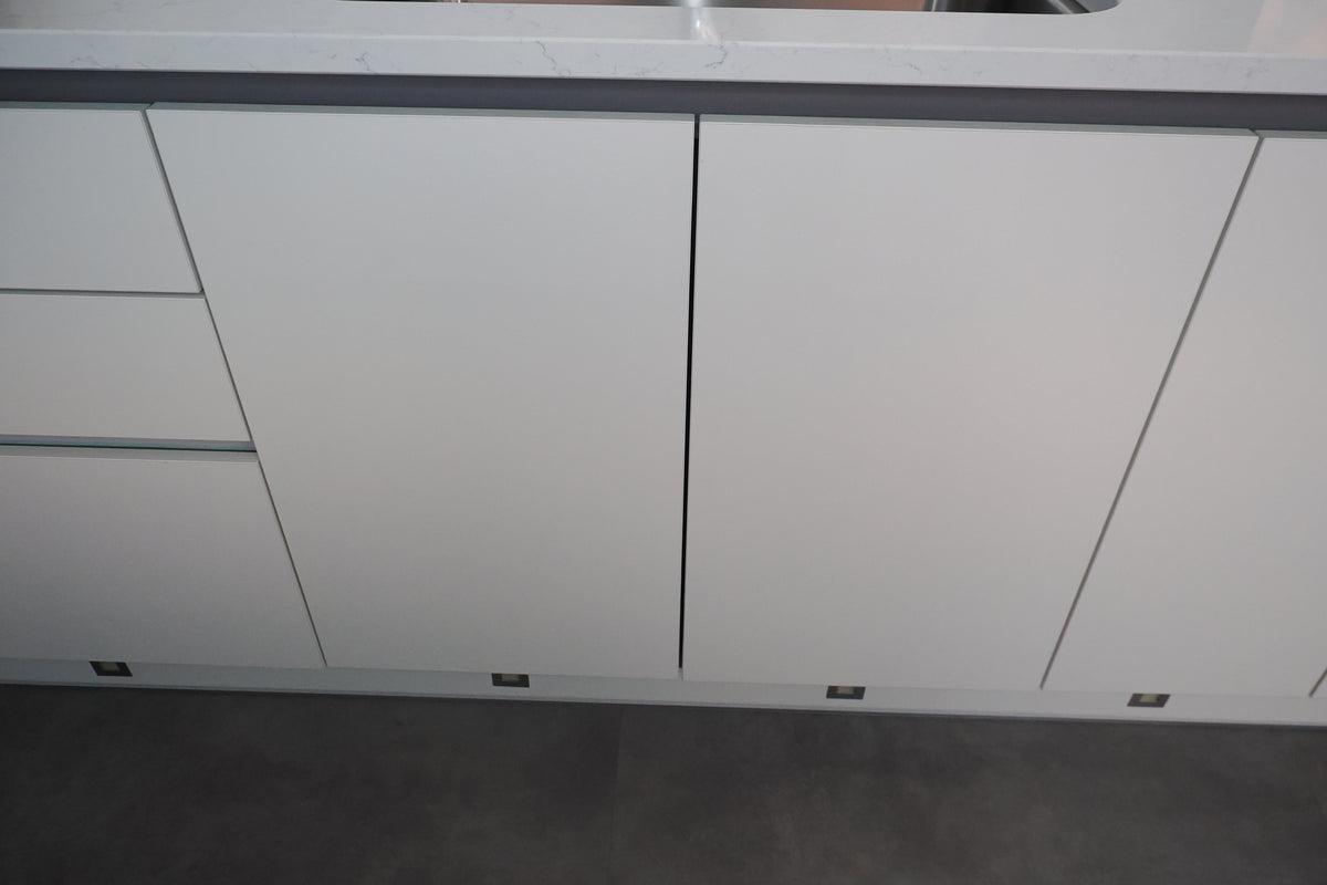 Wren Milano High Gloss White Kitchen with Island