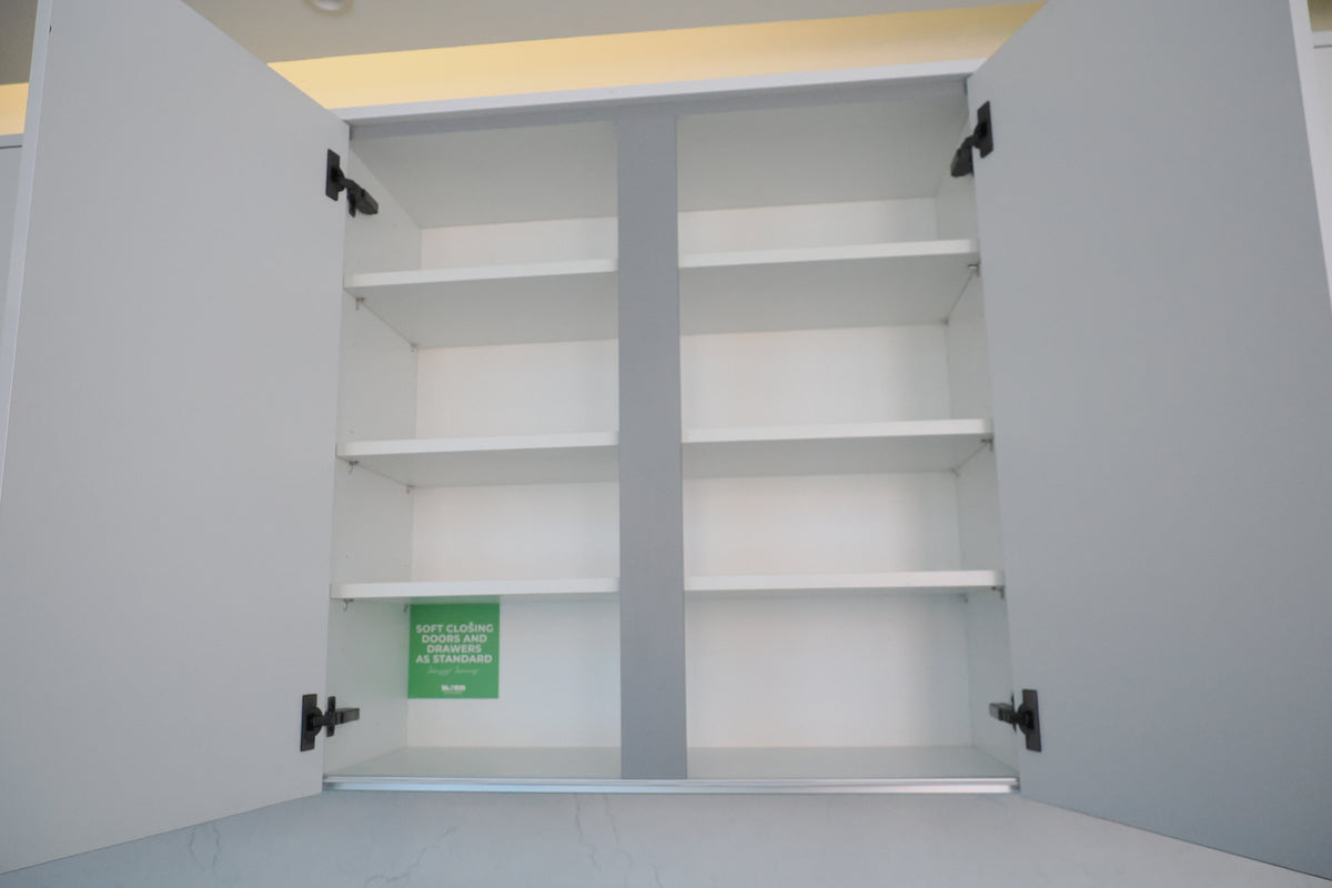 Wren Milano High Gloss White Kitchen with Island