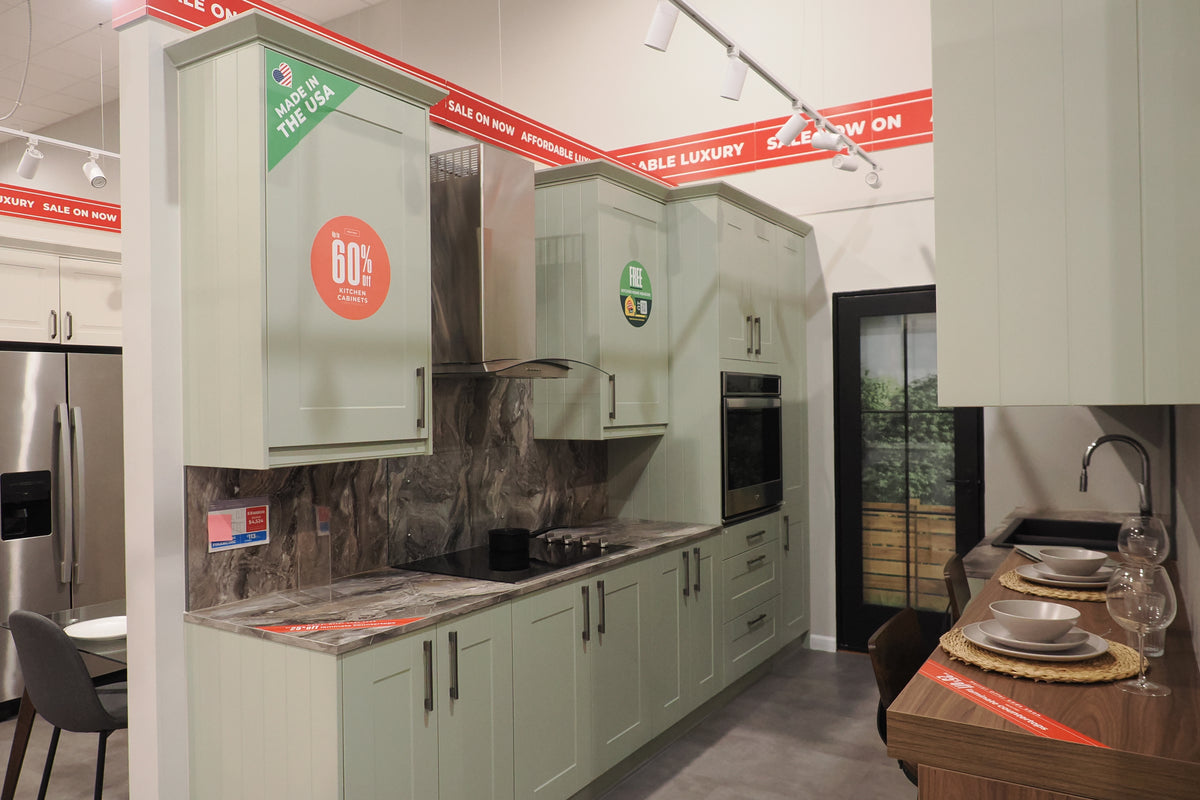 Wren Shaker Classic Sage Green Matte Kitchen