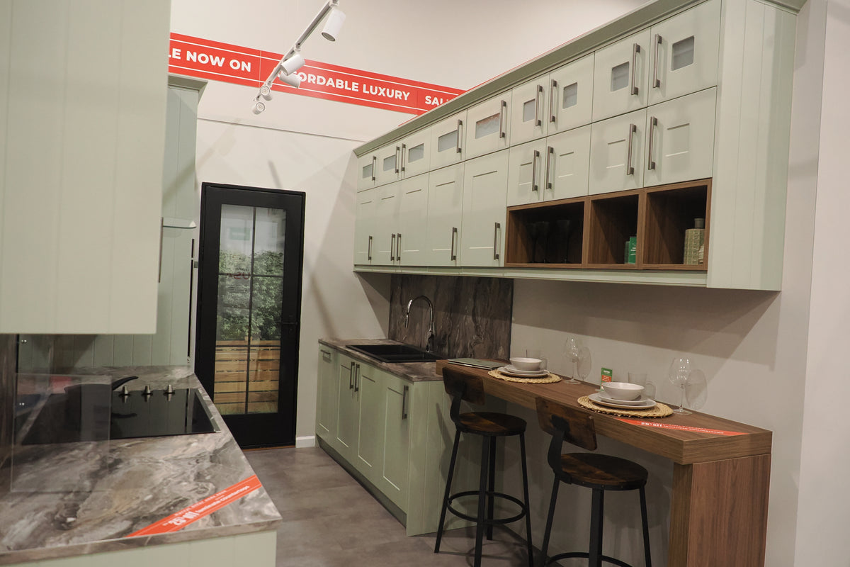 Wren Shaker Classic Sage Green Matte Kitchen
