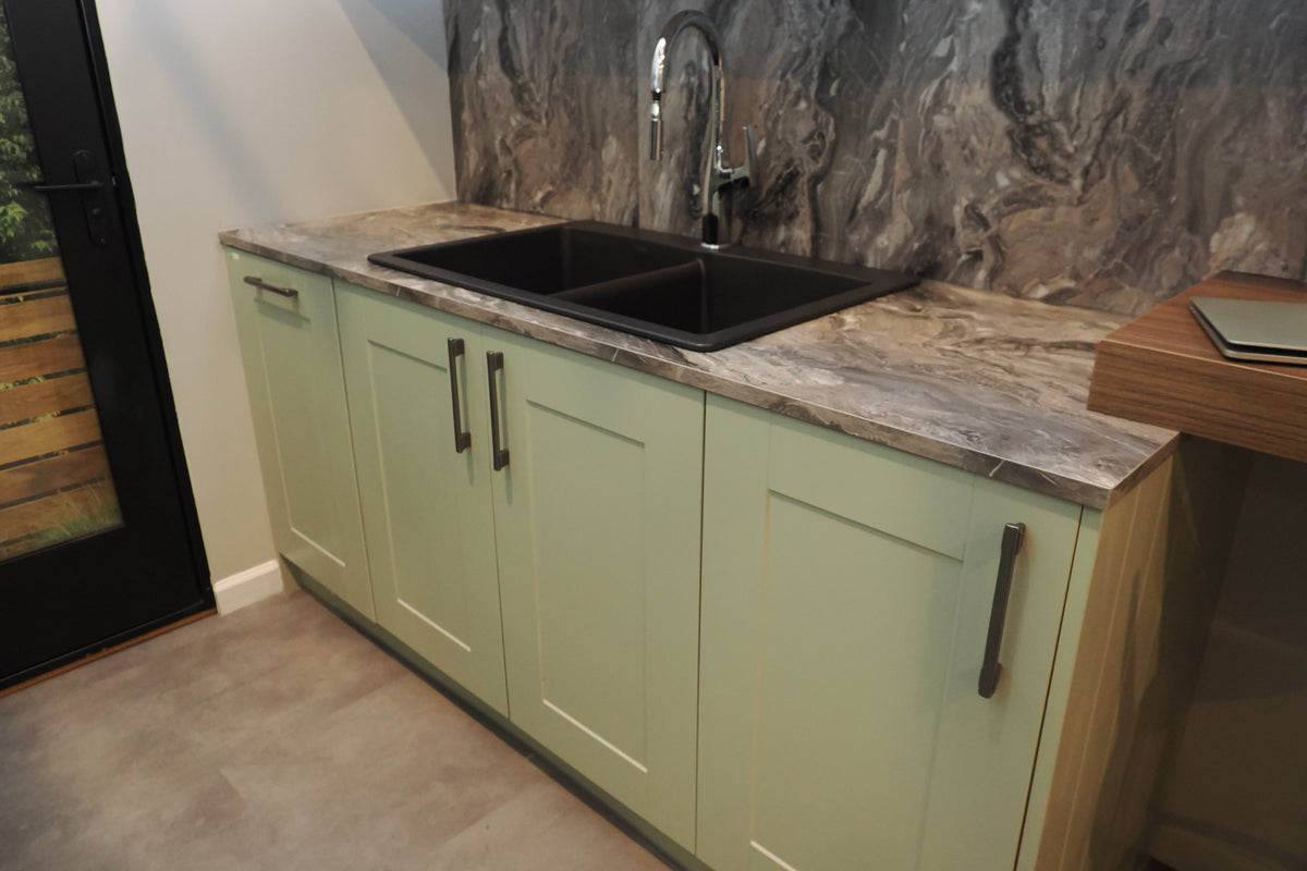 Wren Shaker Classic Sage Green Matte Kitchen