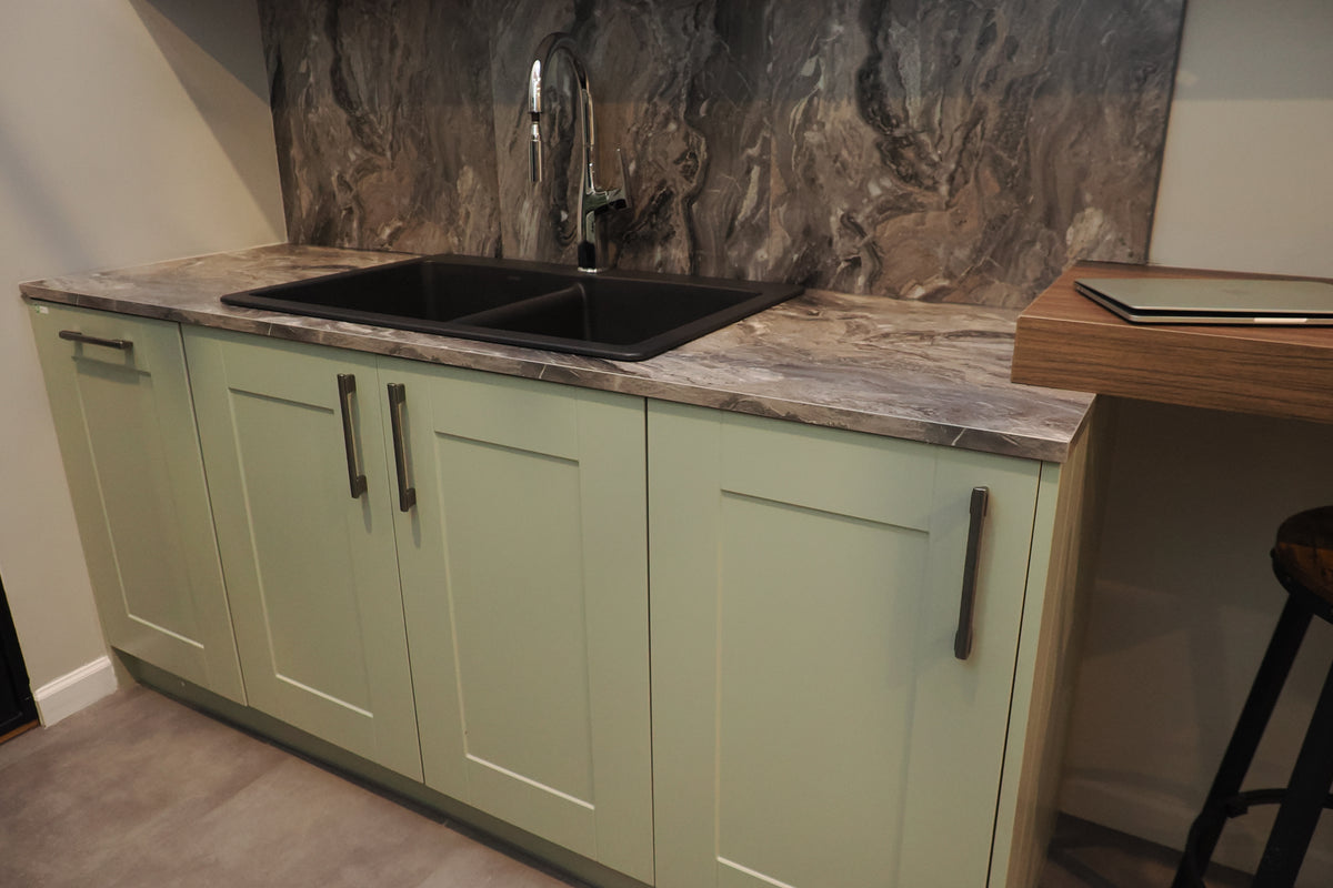 Wren Shaker Classic Sage Green Matte Kitchen