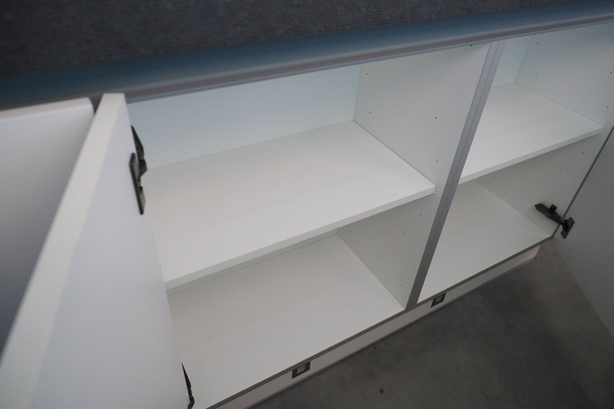 Wren Milano High Gloss White Kitchen with Island