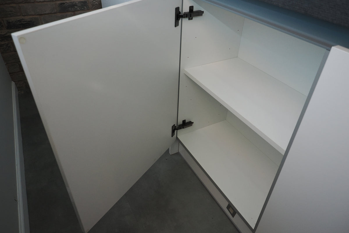 Wren Milano High Gloss White Kitchen with Island
