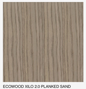 Boffi Free Zone Full Bathroom with Xilowood Planked Sand Finish and Cristalplant Countertop