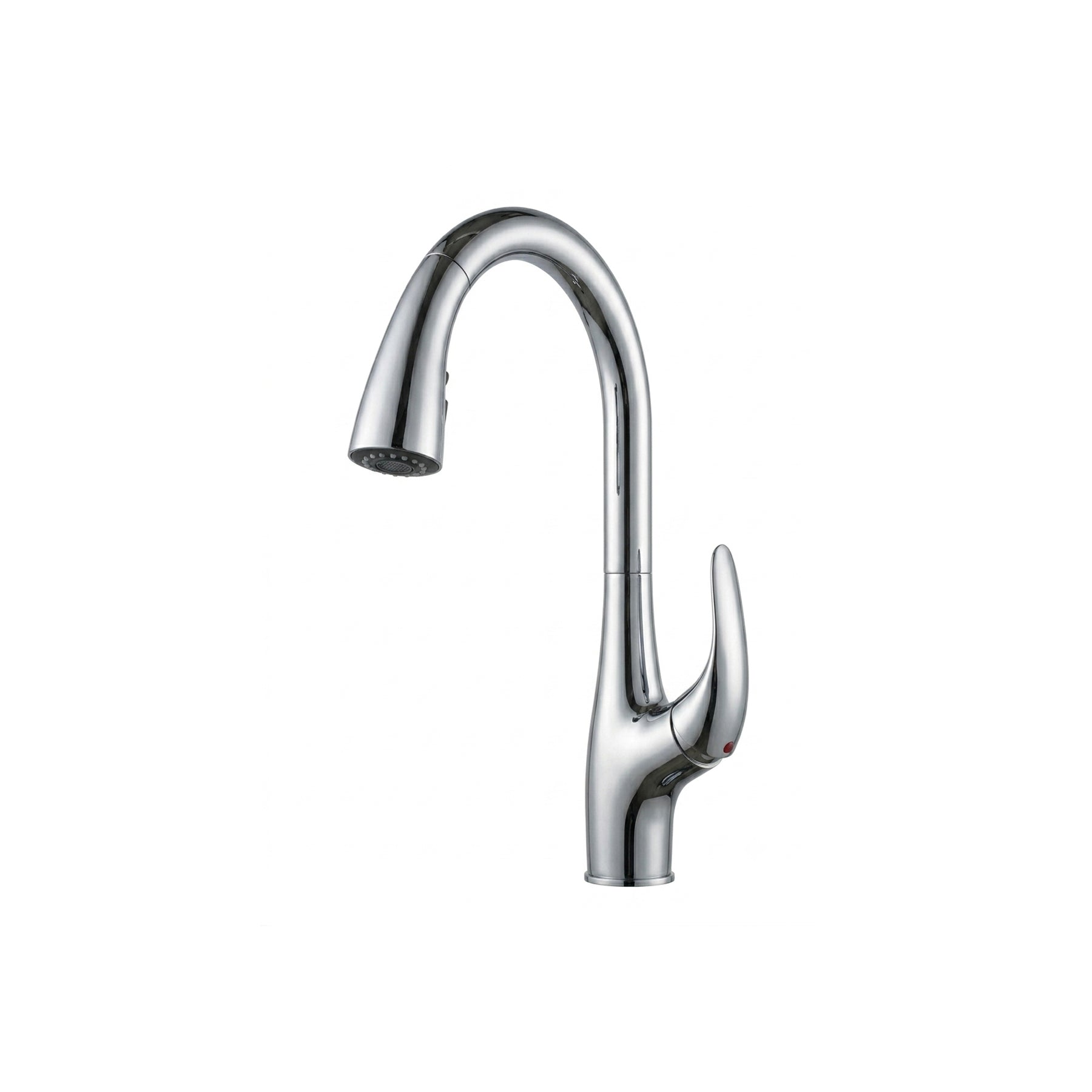 Single Lever Pull Down Kitchen Faucet in Polished Chrome